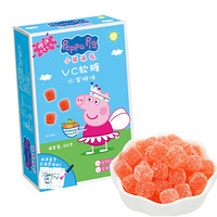 小猪佩奇 Peppa Pig VC软糖 儿童宝宝果汁糖 水蜜桃味 108g/盒