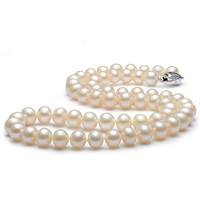 QianXing 千星珠宝 白色淡水珍珠项链 45cm 9-10mm