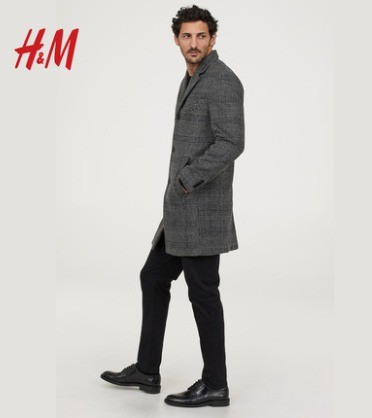 H＆M HM0698637 男士毛呢大衣 