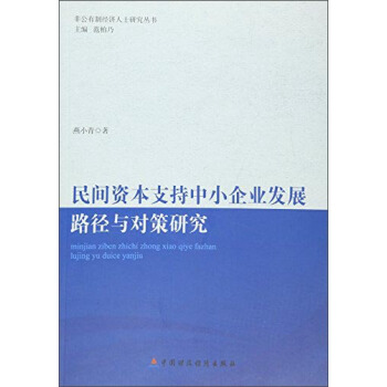 非公有制经济人士研究丛书：民间资本支持中小企业发展的路径与对策研究