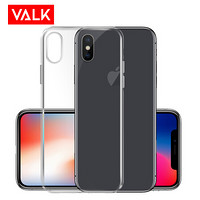 VALK 苹果XS Max手机壳iPhonexs max保护套全透明轻薄防摔硅胶软边全包软壳男通用女 透明