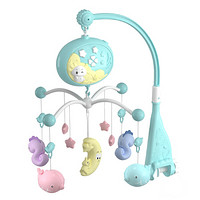 糖米（Temi）多功能音乐床铃床头摇铃 婴儿玩具0-3-6-12个月新生婴幼儿童宝宝趣味安抚0-1岁 蓝色充电彩盒装