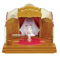森贝儿家族日本品牌公主玩具女孩娃娃屋仿真森林家族植绒兔子公仔人偶-芭蕾歌剧院 SYFC52568