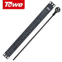 同为（TOWE）工业用PDU机柜电源插座SPD防雷7位10A新国标孔+1位16A国标孔