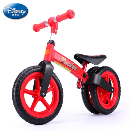迪士尼（Disney）儿童平衡车滑步车1-3-5岁汽车总动员麦昆宝宝学步车无脚踏单车后双轮安全防翻滑板车男女童