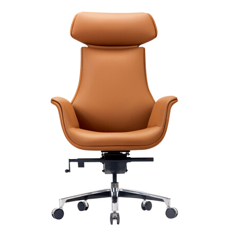 金海马/kinhom 电脑椅 办公椅 牛皮老板椅 咖啡色 人体工学椅子 HZ-6136A