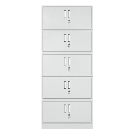 洛来宝 档案柜 资料柜铁皮柜钢制文件柜 分五节