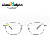 Charmant/夏蒙男士眼镜框新款时尚商务可配近视眼镜架 金色1镜框+配依视路A+ 1.67 GA38021GD1-555100AEU0
