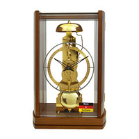 赫姆勒(Hermle)德国原装14天整点打铃机械座钟台钟23050 棕色
