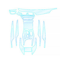 UPPF 宝马专用TPU汽车内饰保护膜仪表盘贴膜中控面板隐形透明膜 Z4（整车内饰）