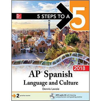 5 STEPS A 5 AP SPANISH LANG W/ MP3 2018