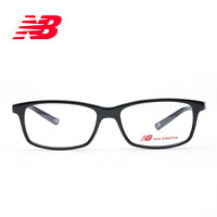 New balance眼镜框男女板材方框眼镜可配近视眼镜镜架 黑色镜框+配依视路A+ 1.56 NB06143C0253-914100AEU0