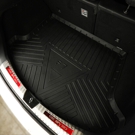 睿卡 汽车后备箱垫尾箱垫雪铁龙C3RX 4008 3008 2008 C4 C5 DS6改装装饰环保无味防水耐磨后背箱垫