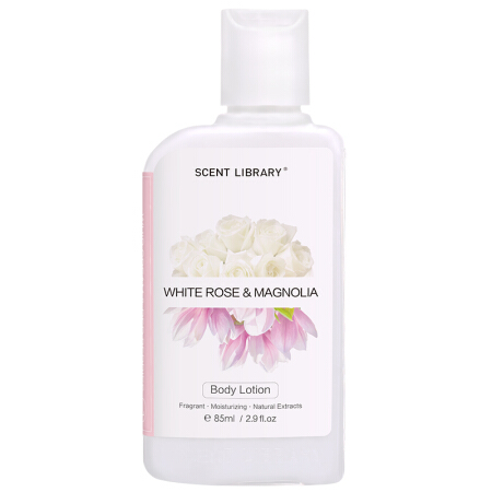 气味图书馆（SCENT LIBRARY）白玫瑰与木兰香氛身体乳持久留香 85ml
