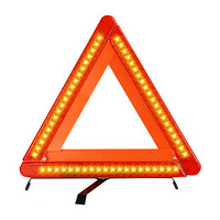璇信 汽车三角架警示牌 LED夜间反光车用三角警示架 故障警告标志车载三角架 ST2