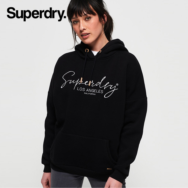 Superdry 极度干燥 2019连帽套头宽松休闲字母刺绣潮牌