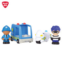 PLAYGO贝乐高玩具 男孩女孩玩具 益智玩具 卡通公仔摩托车警车儿童玩具套装 9814
