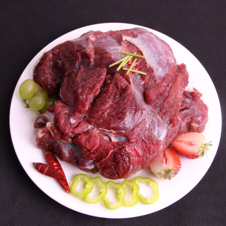 吴琼新鲜驴肉500g冷鲜肉火锅食材土驴肉非野味特产驴肉火烧食材驴肉生鲜
