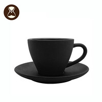 泰摩 timemore 卡布奇诺陶瓷咖啡杯 纯色简约咖啡杯套装 一杯一碟
