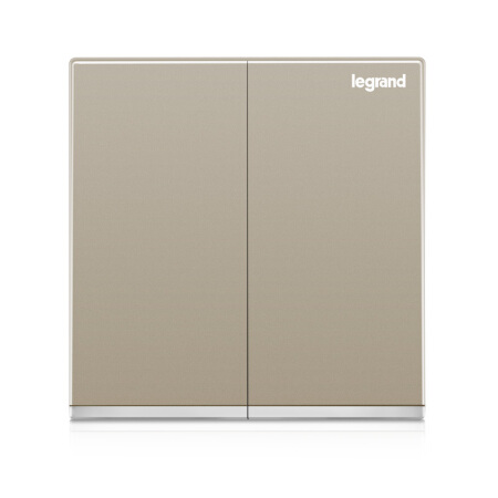 legrand 罗格朗 开关插座面板86型逸景米兰金大面板墙壁电源插座开关 双开单控