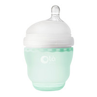 olababy奶瓶 彩趣婴儿硅胶奶瓶宽口径硅胶奶瓶120ml薄荷绿