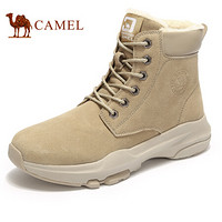 骆驼（CAMEL） 时尚潮流反绒皮男士马丁靴 A942303034 豆沙 43