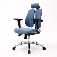 佐盛电脑椅人体工学椅办公椅升降转椅时尚座椅休闲椅 浅蓝色