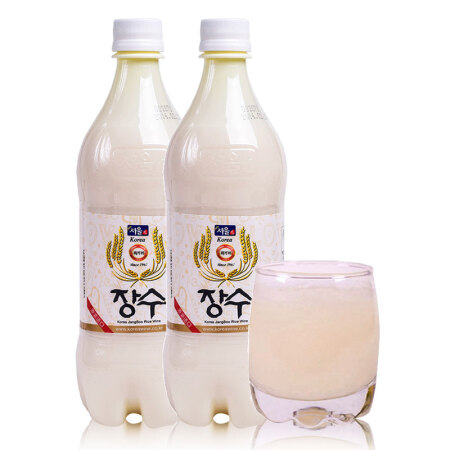 乐天 LOTTE韩国原装进口 首尔长寿玛可利 米酒 750ml*2瓶装纯米酿造月子米酒优选