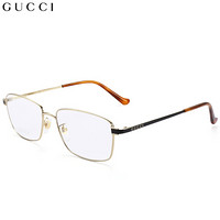 古驰(GUCCI)眼镜框男女 镜架 透明镜片金色镜框GG0576OK 005 56mm