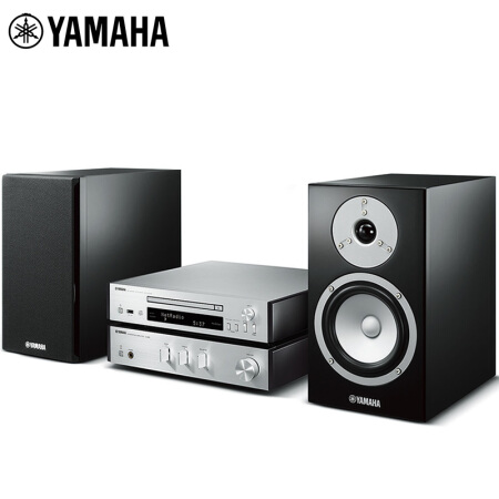 雅马哈（YAMAHA）MCR-N770  迷你音响 组合音响 HIFI音响 台式音响 蓝牙/WIFI 主机银色 箱体钢琴烤漆黑色