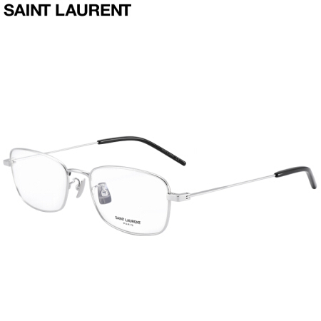 圣罗兰(SAINT LAURENT)眼镜框男女 镜架 透明镜片银色镜框SL 323 T 002 53mm