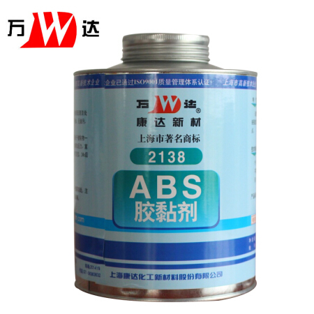 万达 ABS塑料强力防水胶粘剂 ABS水管管道接头胶快速固化塑料胶 WD2138 900ml（12罐/箱）1箱