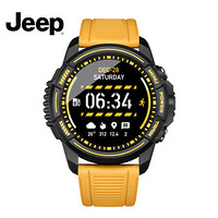 2019新品Jeep智能表运动版（户外跑步 徒步 登山 心率 GPS 超长待机）蓝牙智能手表黄色色版