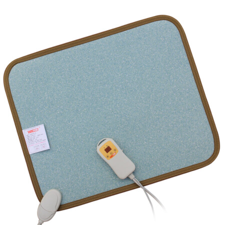问暖碳晶移动地暖垫 便携电热地毯 办公室单人暖脚垫 加热垫 韩国进口LG耐磨表层60*50cm LG2302 浅蓝