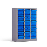 金经金属抽屉式元件柜小物品零件柜工具盒抽屉螺丝整理柜储物柜蓝色24抽