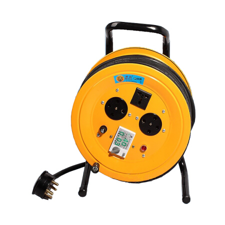 野豹 电线盘 移动绕线盘 原带漏电保护器380V三相四线电缆盘 3*1.5+1平方 20米/套