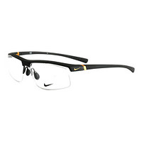NIKE 耐克 中性款黑色镜框黑色镜腿半框光学眼镜架眼镜框 7071/3 009 59MM
