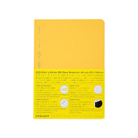 日本STALOGY 笔记本记事本日记本手帐自填日期方格本368页全年册 A6黄色