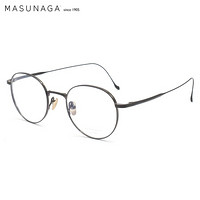 MASUNAGA增永眼镜男女手工复古全框眼镜架配镜近视光学镜架Chord C #39 黑色