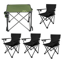 威野营（V-CAMP ）折叠椅扶手椅钓鱼椅便携式休闲椅户外写生椅 四椅一桌