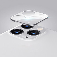 酷乐锋 苹果11pro镜头钢化膜 iphone 11pro/11pro max玻璃膜钢化手机镜头圈保护贴膜 银色