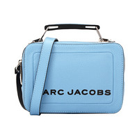 MARC JACOBS 马克·雅可布 女士Mini Box系列海蓝色牛皮单肩包斜挎包 M0014840966