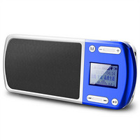 索爱（soaiy）S-168便携式收音机老人外放mp3音乐播放器插卡音箱U盘小音响 宝石蓝