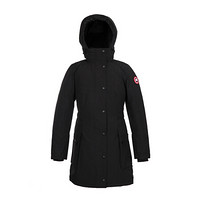 Canada Goose 加拿大鹅 女士黑色聚酯纤维连帽中长款羽绒服 3811L 61 XS码