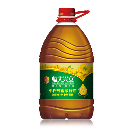 恒大兴安 小榨纯香菜籽油5L