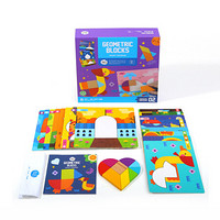 美乐（JoanMiro）儿童积木七巧板拼图玩具几何认知拼版智力木制早教玩具-心形