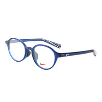 NIKE 耐克 儿童款蓝色镜框蓝色镜腿板材全框光学眼镜架眼镜框 5011AF 413 47MM