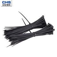 CHS 长虹塑料尼龙扎带束线带理线带扎线带 4*300（200根/包）5包 黑色