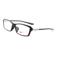 NIKE 耐克 中性款黑色镜框黑色镜腿板材全框光学眼镜架眼镜框 7917AF 006 55MM
