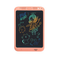 贝恩施儿童画板无尘小黑板家用LCD彩色液晶画板手写板画画板一键清除绘画涂鸦男孩女孩玩具12寸ZJ07-C粉色